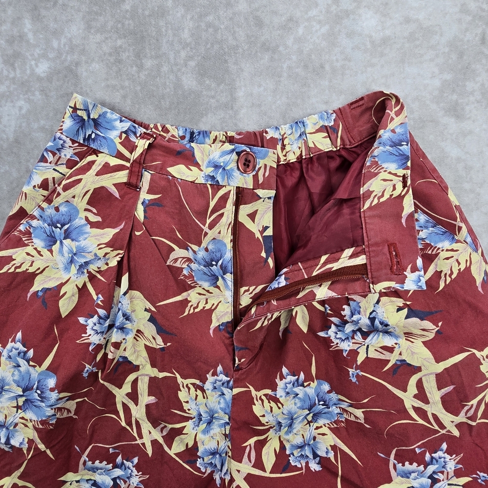 Moussy Red Floral Print Wide-Leg Pants - Picture 6 of 11
